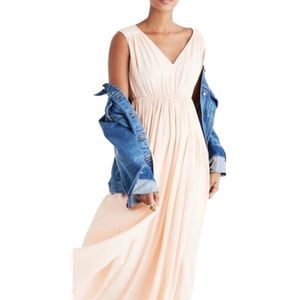Madewell- NWT Magnolia Tie Back Maxi Dress- XS